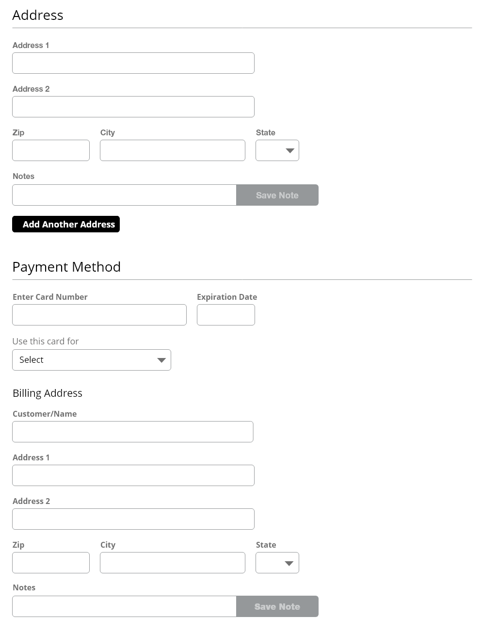 Customer Profile Low Fidelity 2